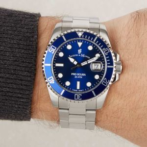 Jacques du Manoir Pro Scuba 43mm Blue Dial Men’s Dive Watch