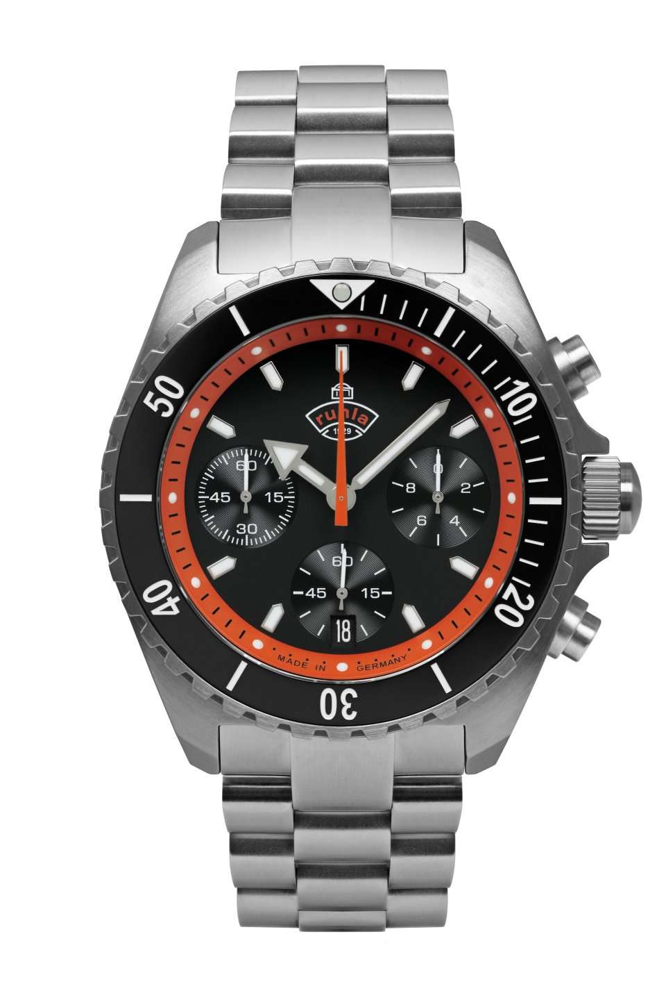 Ruhla Glasbach Cup Hill Climb Black Dial Chronograph 43mm Men’s Watch