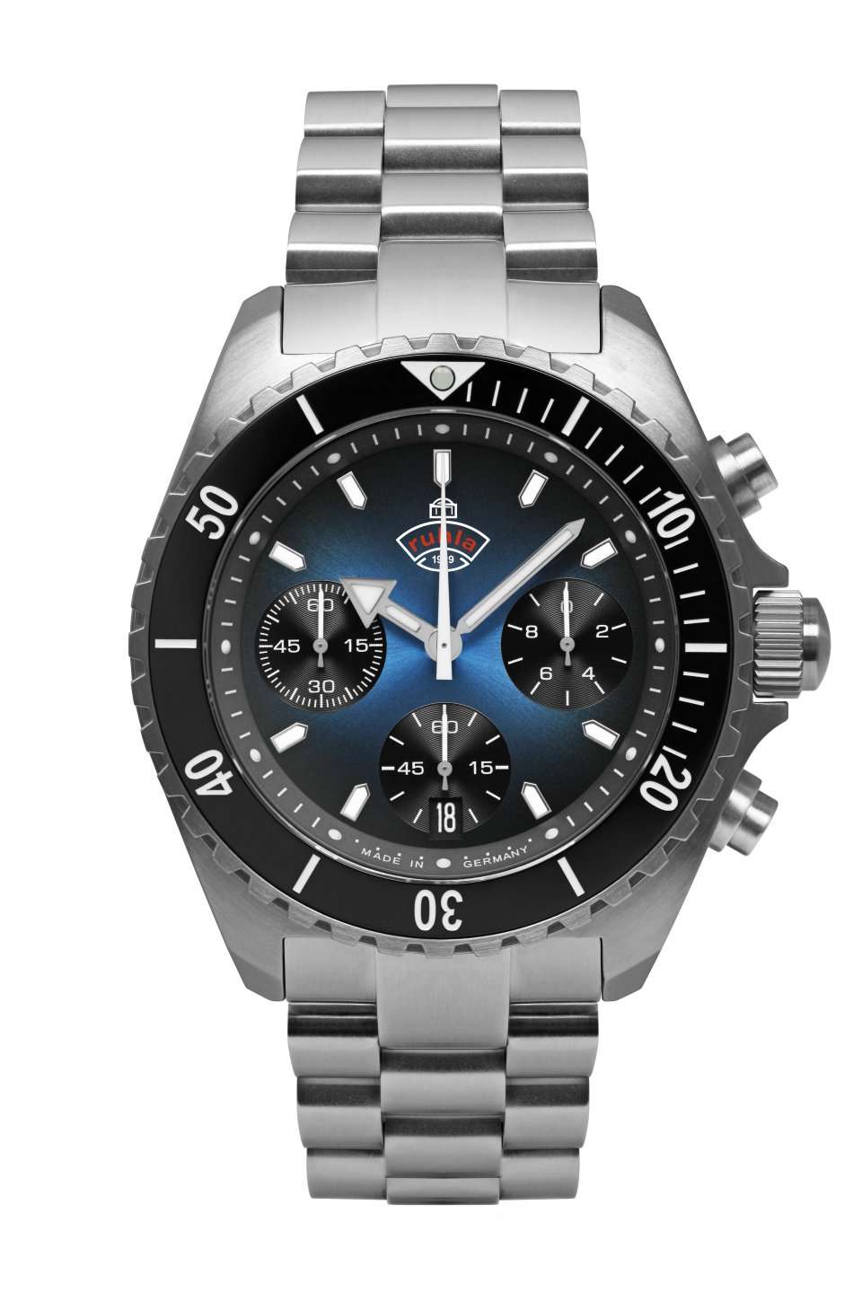 Ruhla Glasbach Cup Blue Dial Chronograph 43mm Men’s Watch