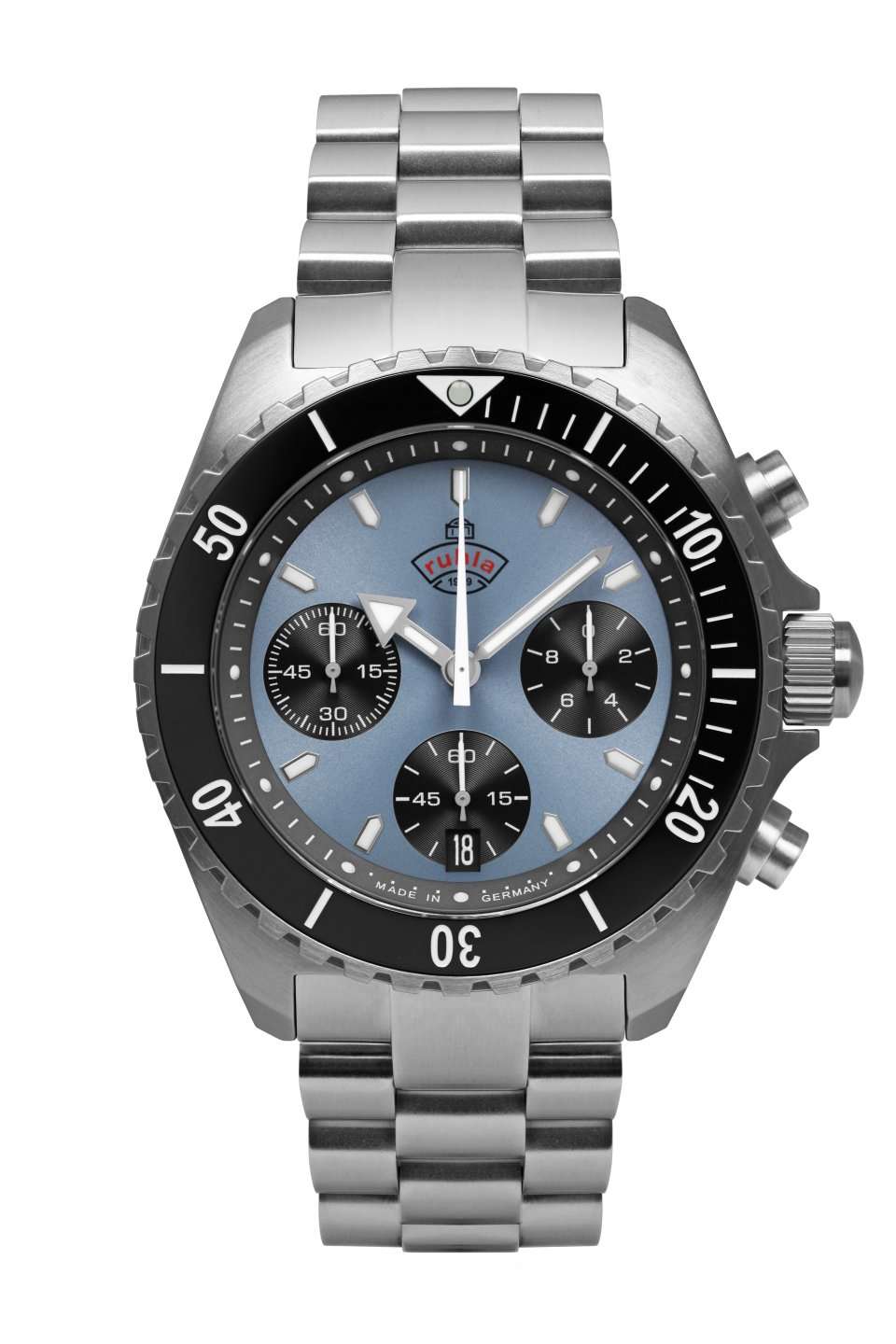 Ruhla Glasbach Cup Chronograph Light Blue 43mm Men’s Watch