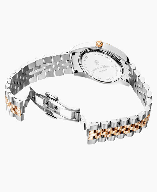 Jacques du Manoir Inspiration 36mm Two-Tone Brown Dial Women’s Dress Watch