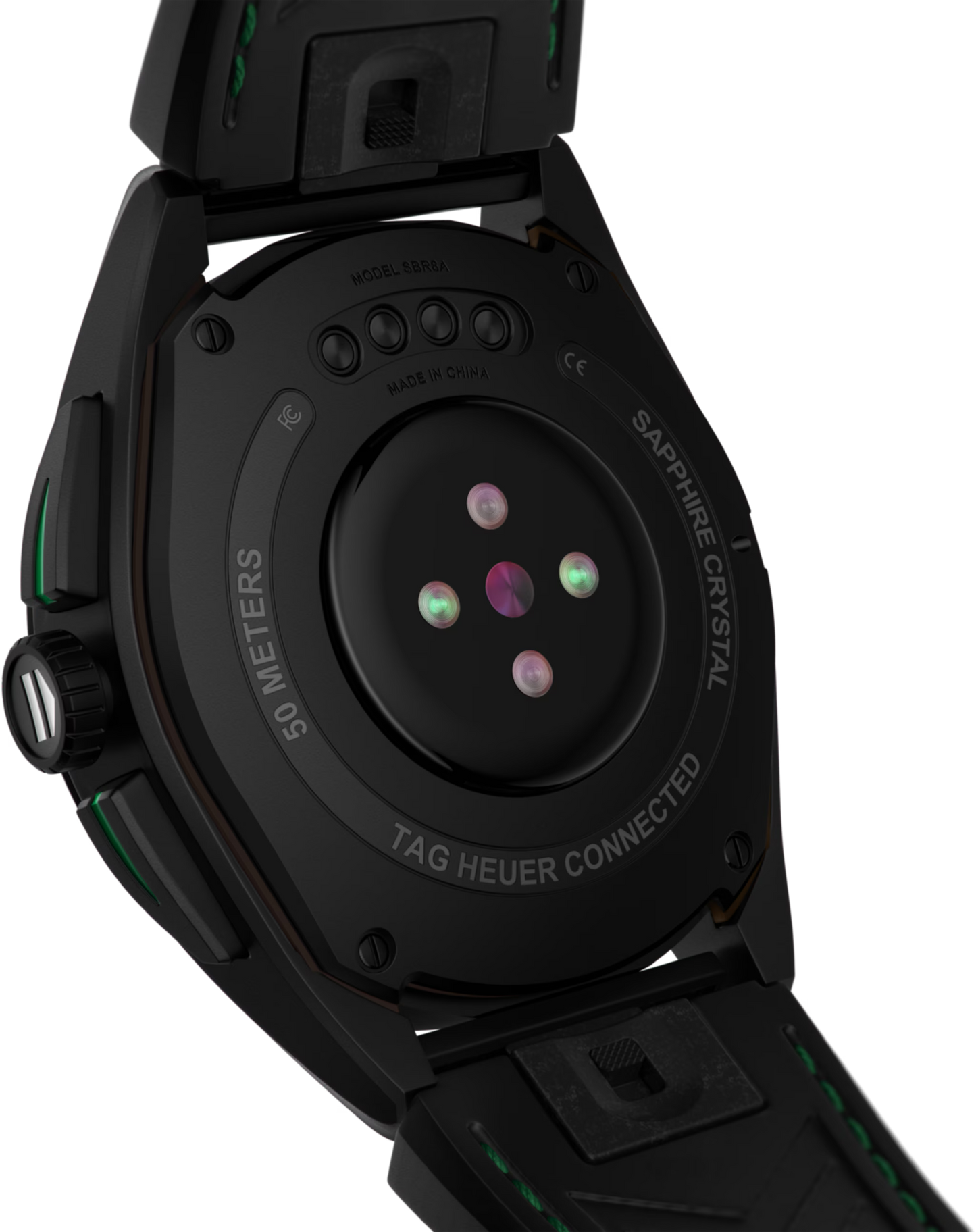 TAG Heuer Connected Calibre E4 Golf Edition Men’s Smartwatch 45mm White Rubber Strap SBR8A81.EB0251