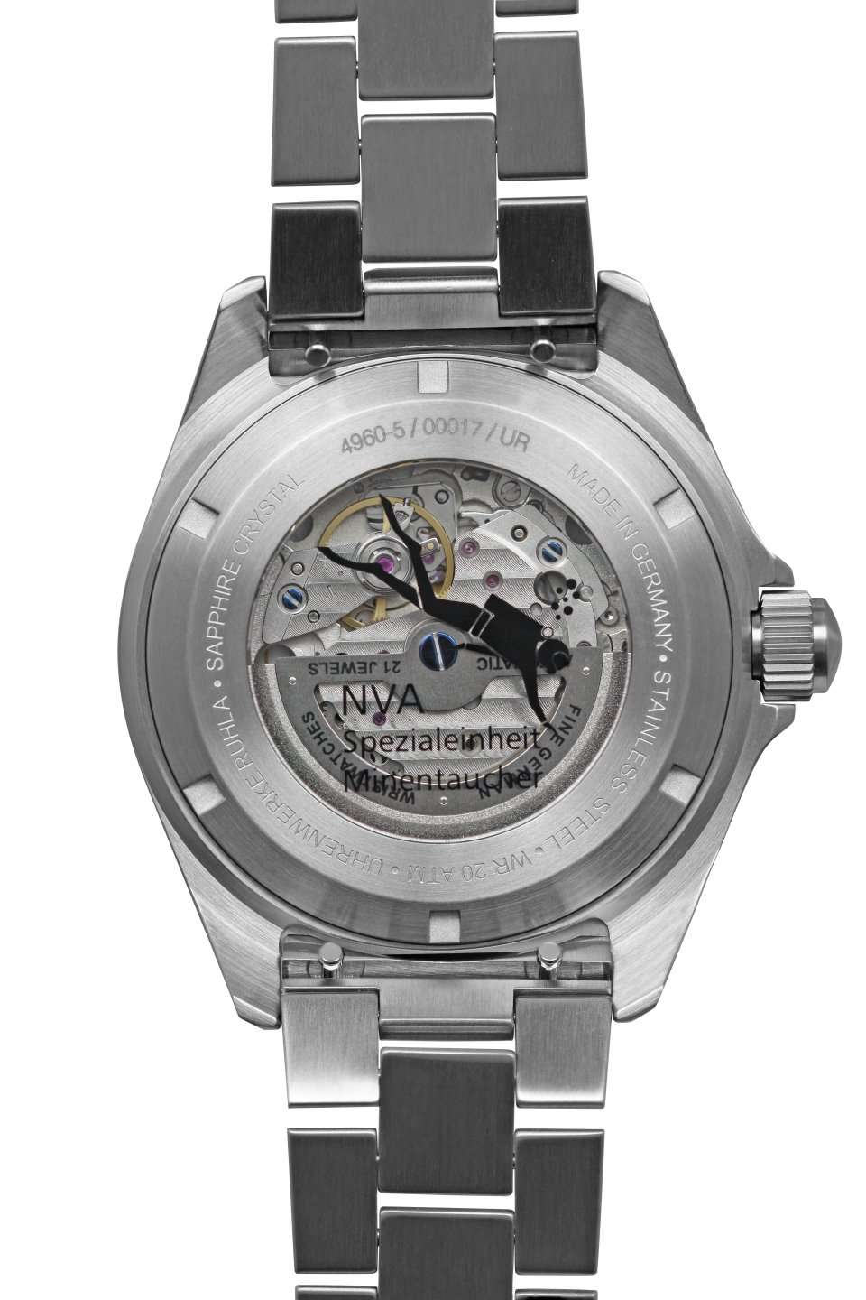 NVA Kommando Minentaucher Black / Black Strap Black Dial