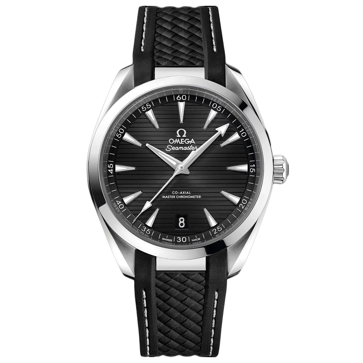 Omega Seamaster Aqua Terra 150M Men’s Watch Black Dial Rubber Strap 220.12.41.21.01.001
