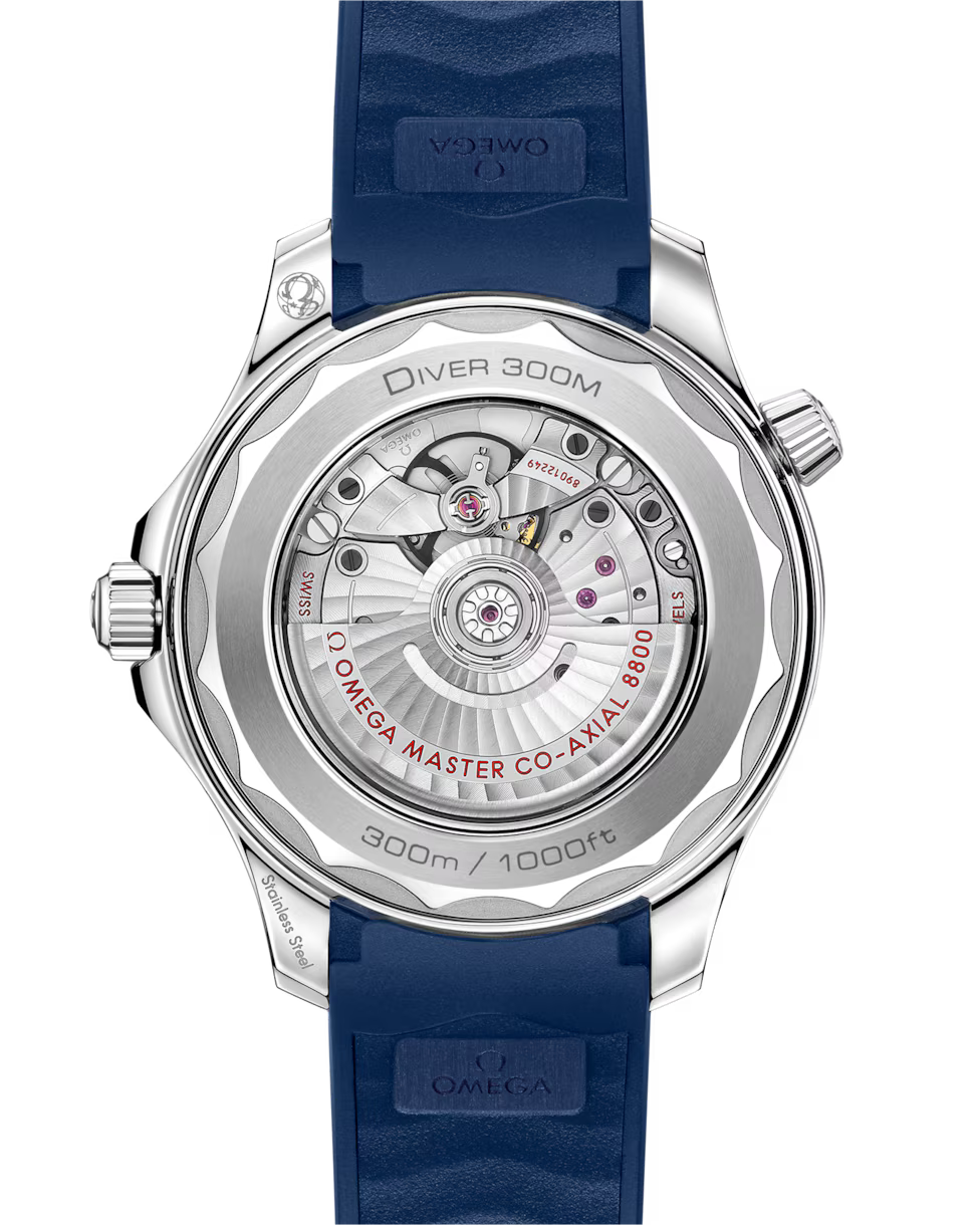 Omega Seamaster Diver 300M Men’s Watch Blue Dial Rubber Strap 210.32.42.20.03.001