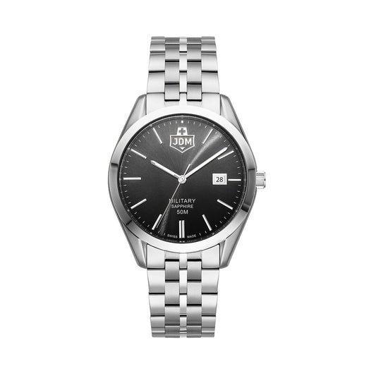 JDM Interlaken Gents JDM-WG023-03 41mm Black Sunray Dial Men’s Dress Watch