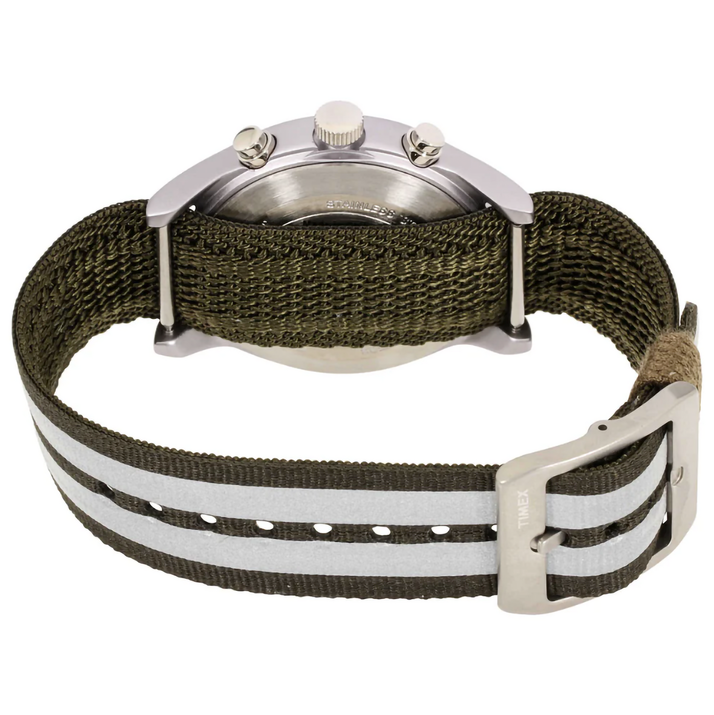Timex MK1 Quartz Watch Silver Dial Fabric Strap TW2R81300